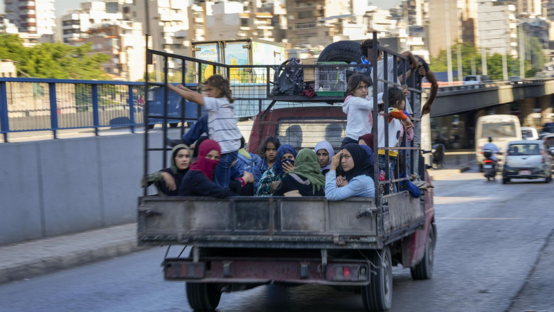 Сирийские беженцы из Ливана вынуждены жить на улице